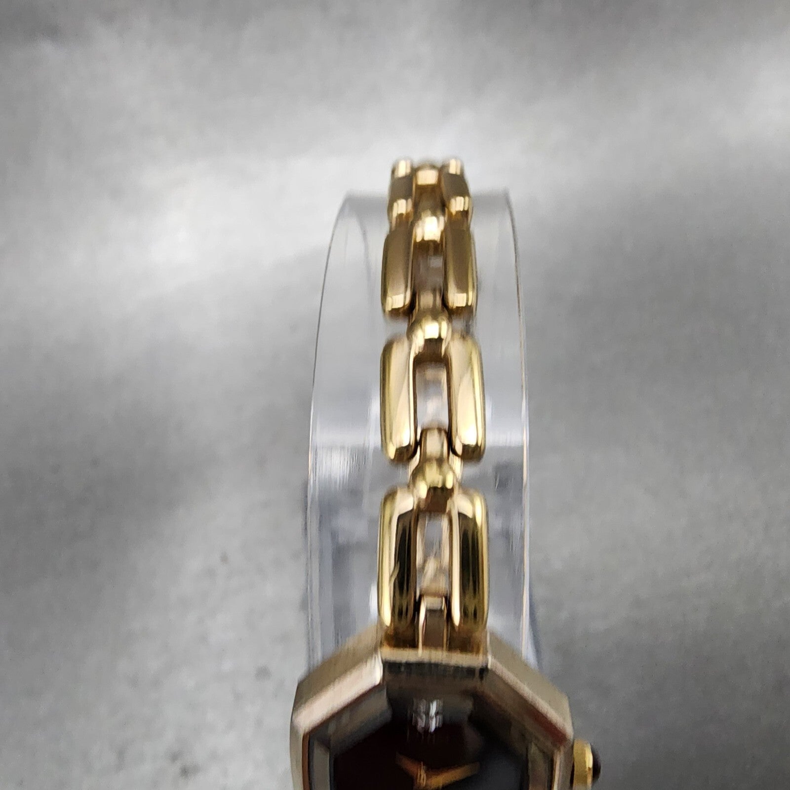 Seiko Alba Pino Watch Women 19mm Black Dial Gold Tone Octagon V4005160 New Batt4