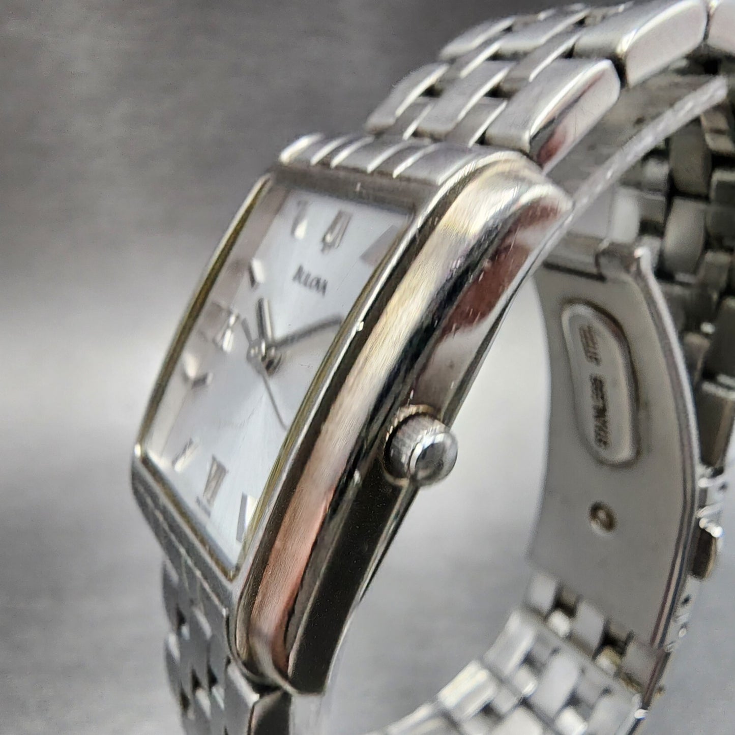 Bulova Tank Watch Women 22mm Silver Dial Steel Rectangle 96L006 New Battery2