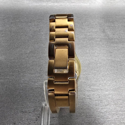 Swatch Enercle Watch Women 25mm Gold Dial Gold Tone Round LN137 New Battery7