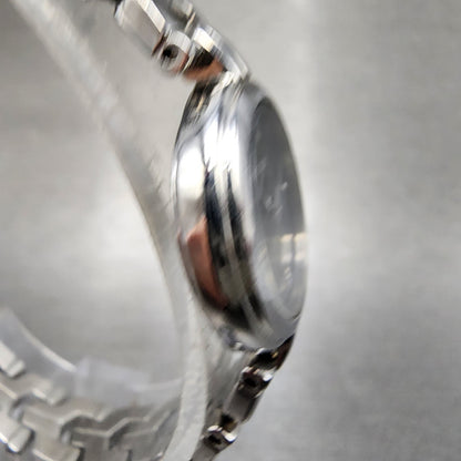 Seiko Watch Women 20mm Black Dial Silver Tone Round 1n000pg0 New Battery3