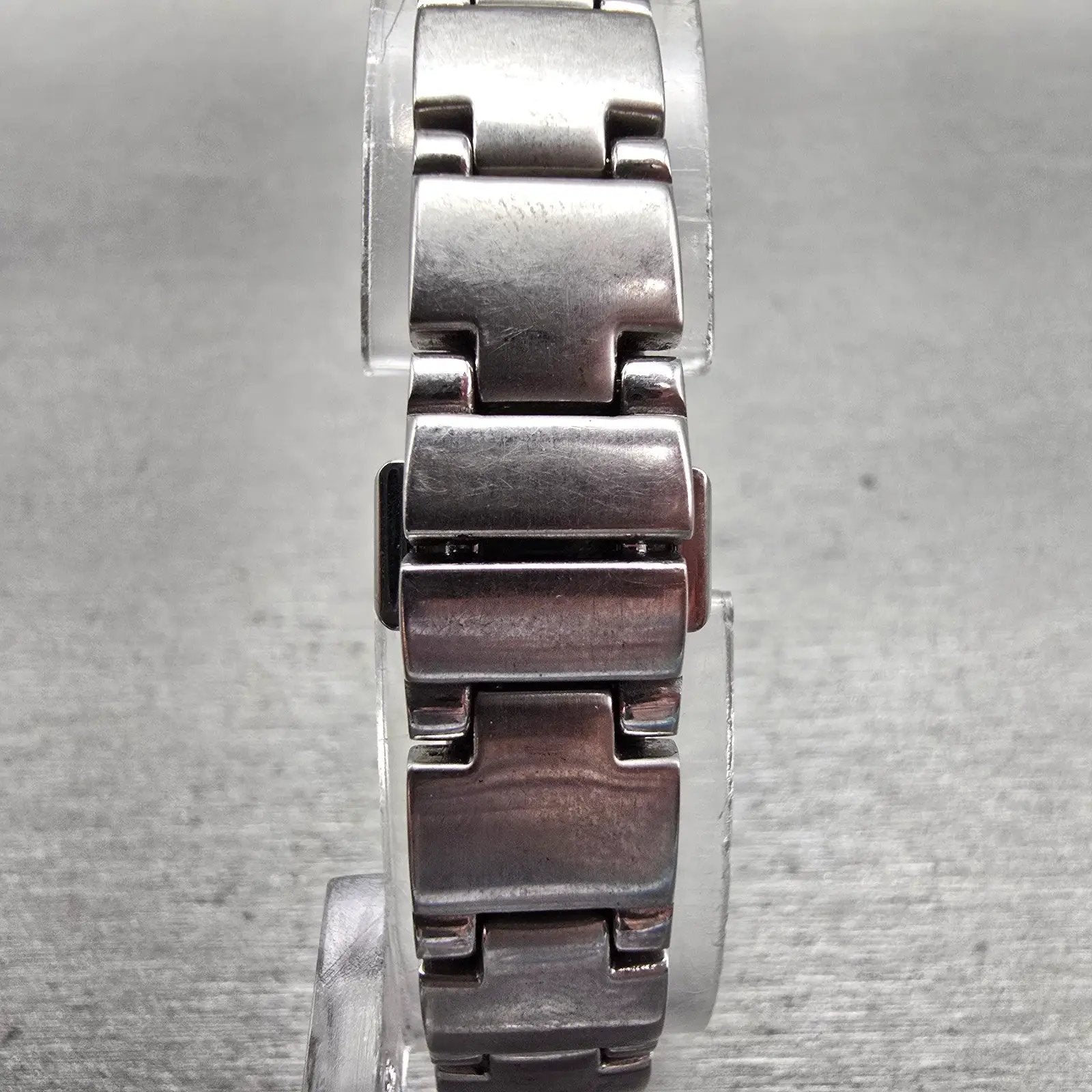 Seiko Watch Women 16mm White Dial Silver Tone Rectangle 1N00-0DC0 New Battery7