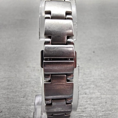 Seiko Watch Women 16mm White Dial Silver Tone Rectangle 1N00-0DC0 New Battery7