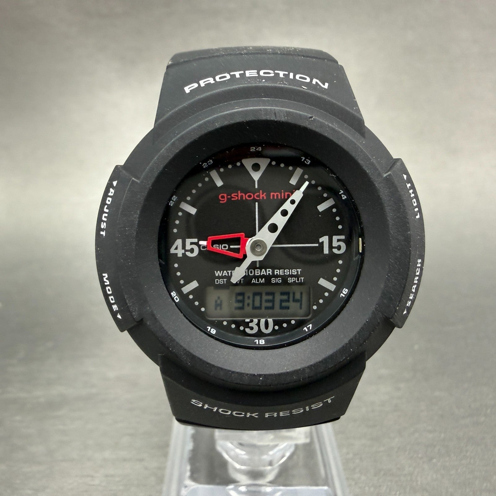 Casio  G-Shock Mini Watch Women 39mm Digital Black Alarm Chrono GMN-50 New Batt0