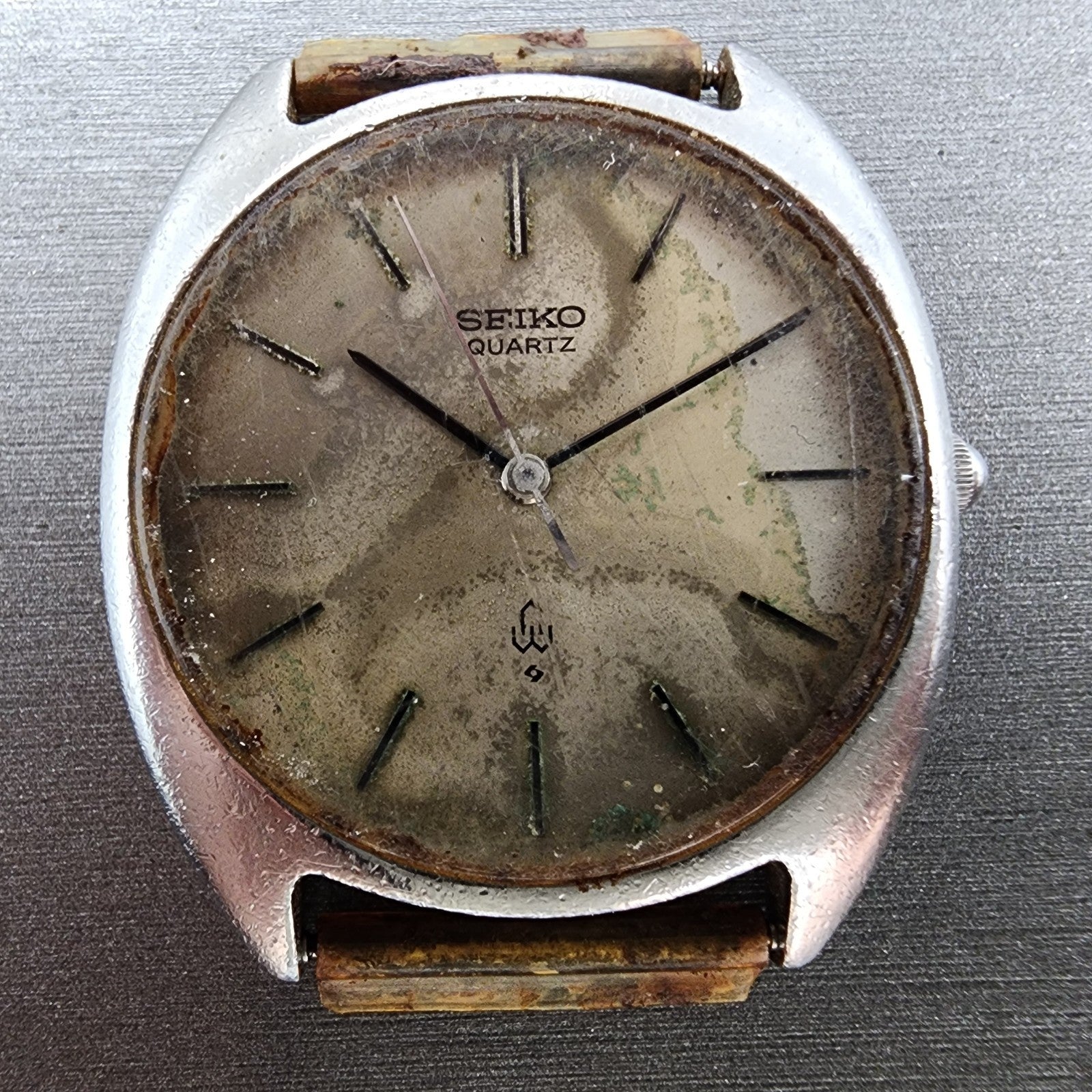 Seiko Watch Men 33mm Silver Dial Silver Tone Round 7b308000 PARTS2