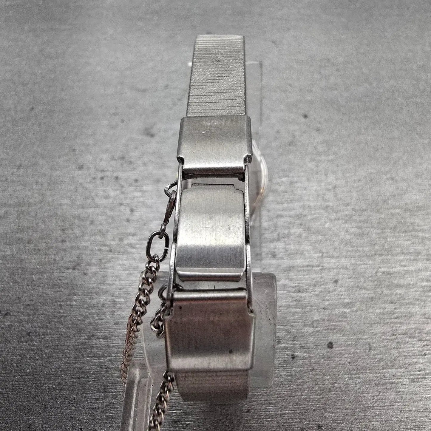 Seiko Watch Women 19mm Silver Dial Silver Tone Round 4N00-0700 New Battery VTG7
