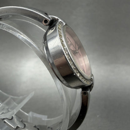Bulova Watch Women 23mm Pink Dial Silver Tone Round 96L162 New Battery3