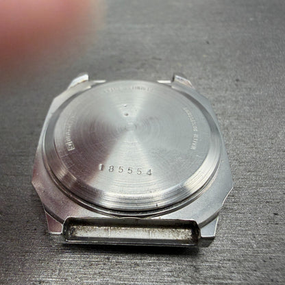 Seiko ALBA Digital Watch Men 34mm Silver Tone Alarm Chrono V770-5010 PARTS8