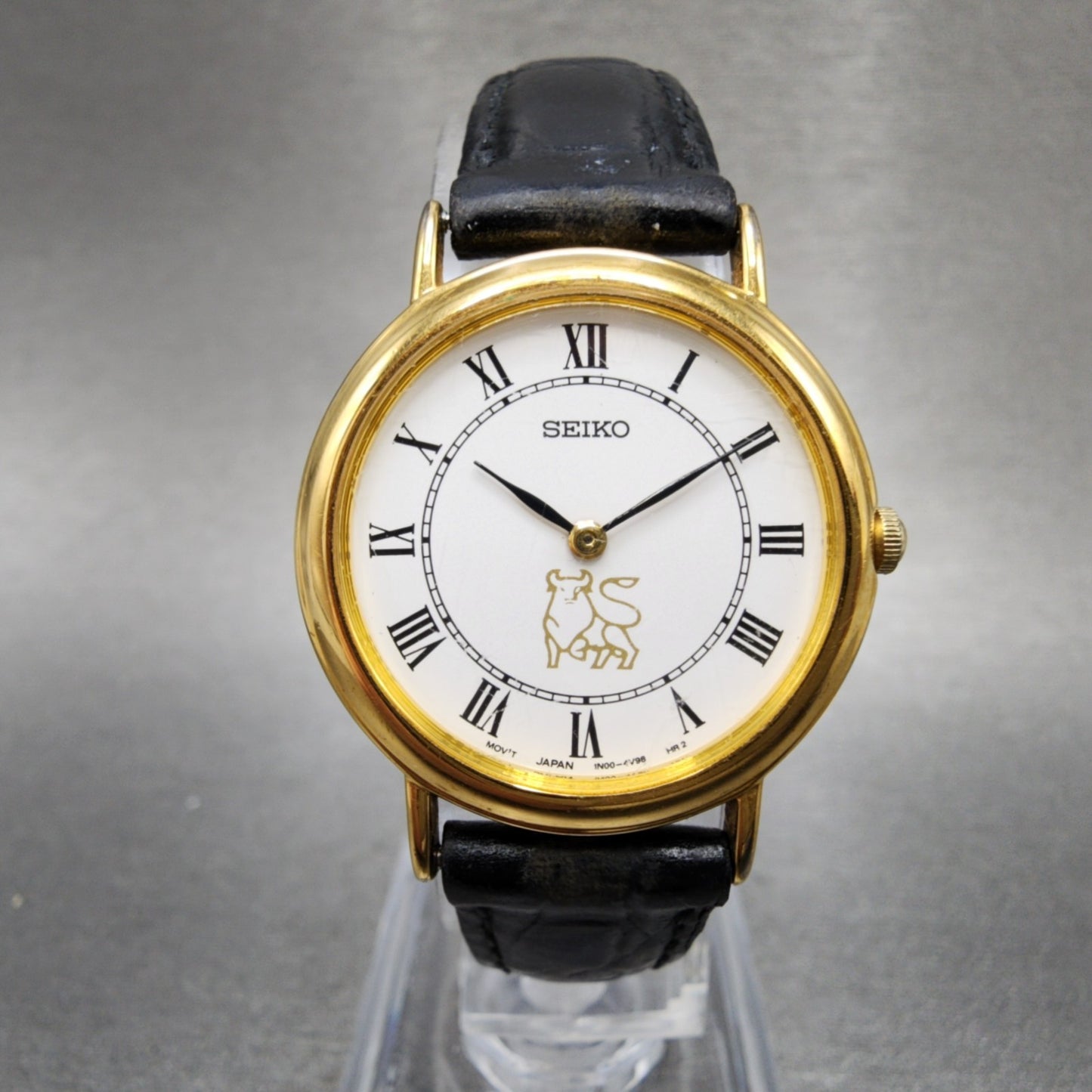 Seiko Watch Women 26mm White Dial Gold Tone Round 1n000d59 New Battery0