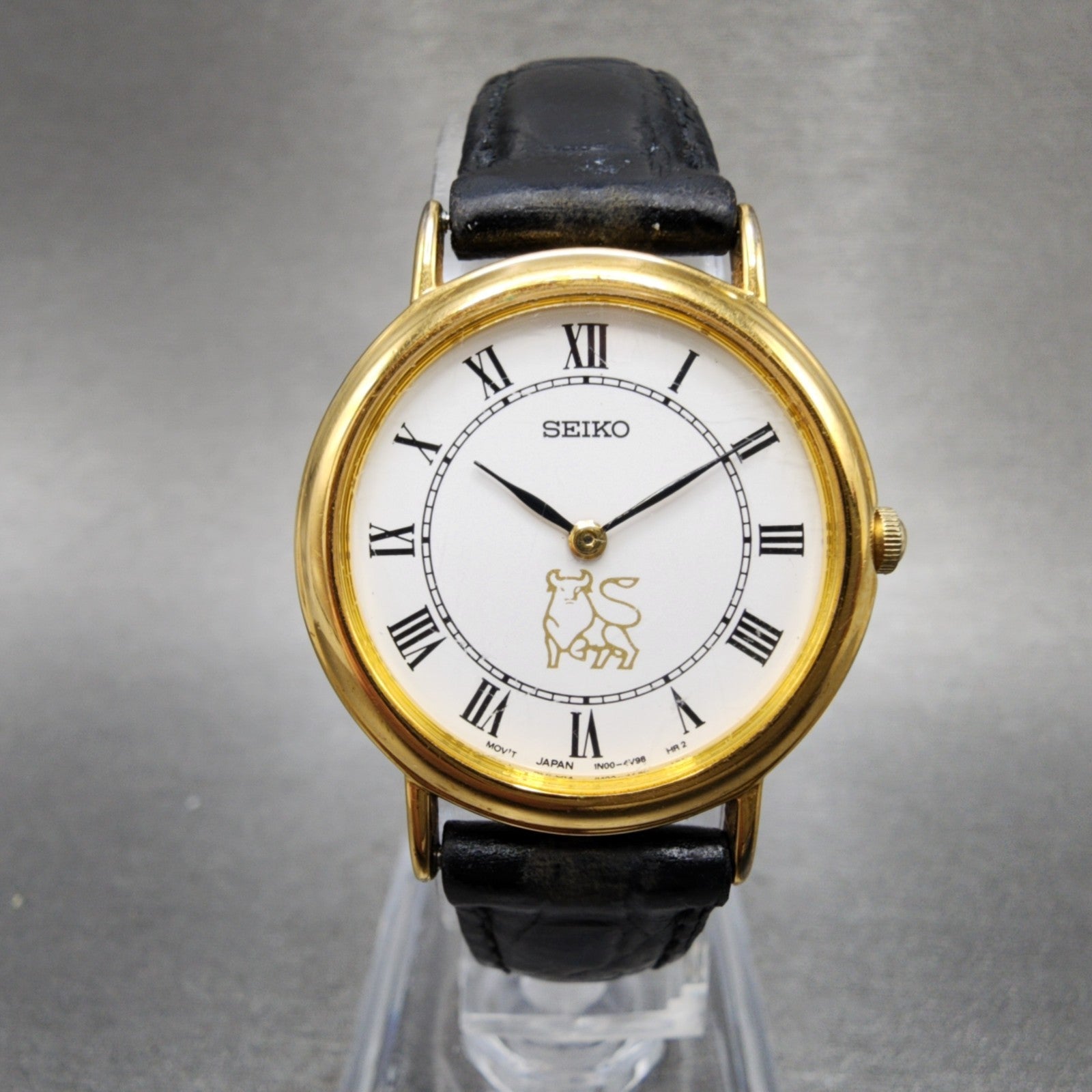 Seiko Watch Women 26mm White Dial Gold Tone Round 1n000d59 New Battery0