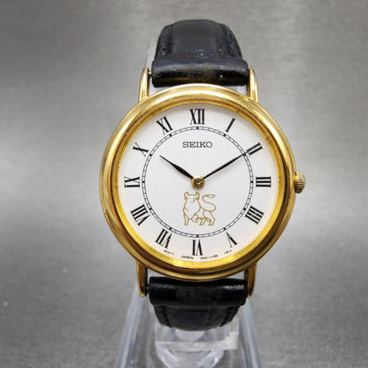 Seiko Watch Women 26mm White Dial Gold Tone Round 1n000d59 New Battery0