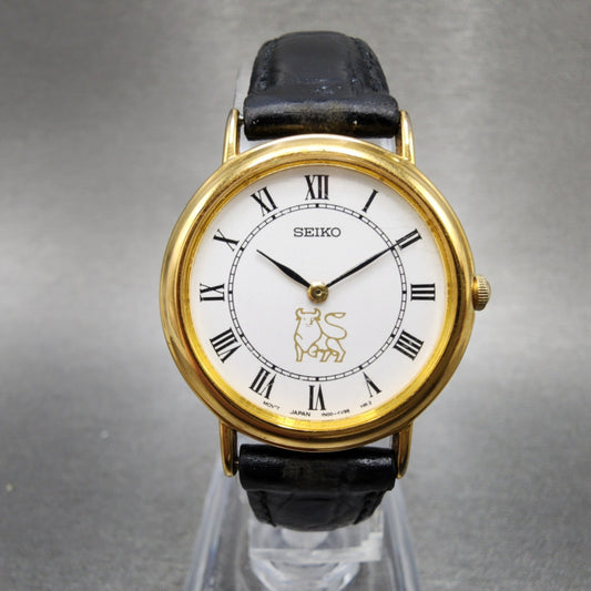 Seiko Watch Women 26mm White Dial Gold Tone Round 1n000d59 New Battery0