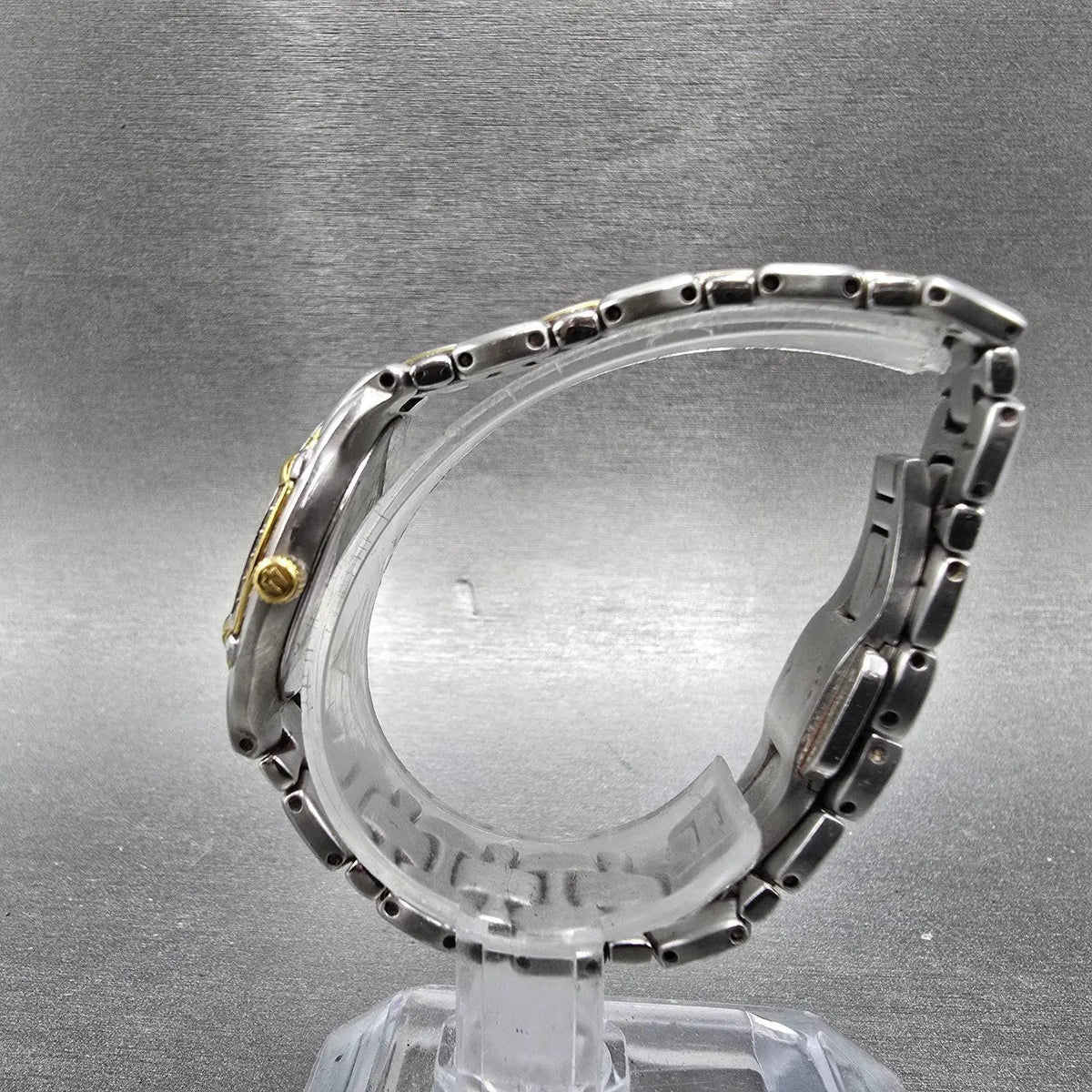 Bulova Accutron Watch Women 26mm MOP Dial Two Tone Diamonds New Batt 28R066