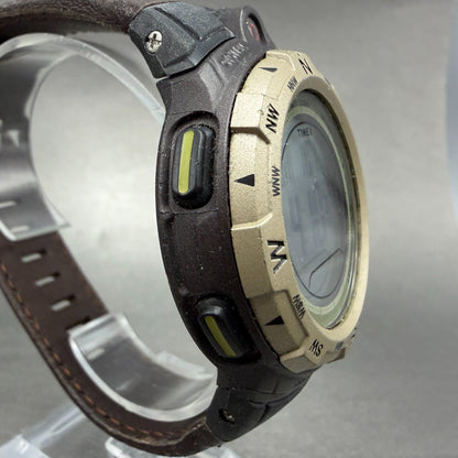 Timex Expedition Watch Men 44mm Digital Compass Alarm Brown Black New Battery3