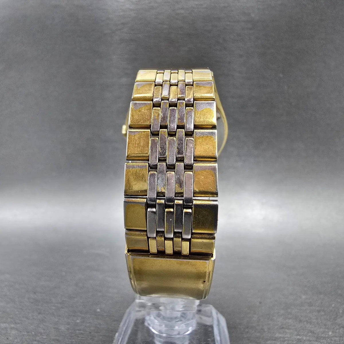 Seiko SQ Watch Men 34mm Gold Dial Gold Tone Daydate Round 7123-8439 PARTS VTG8