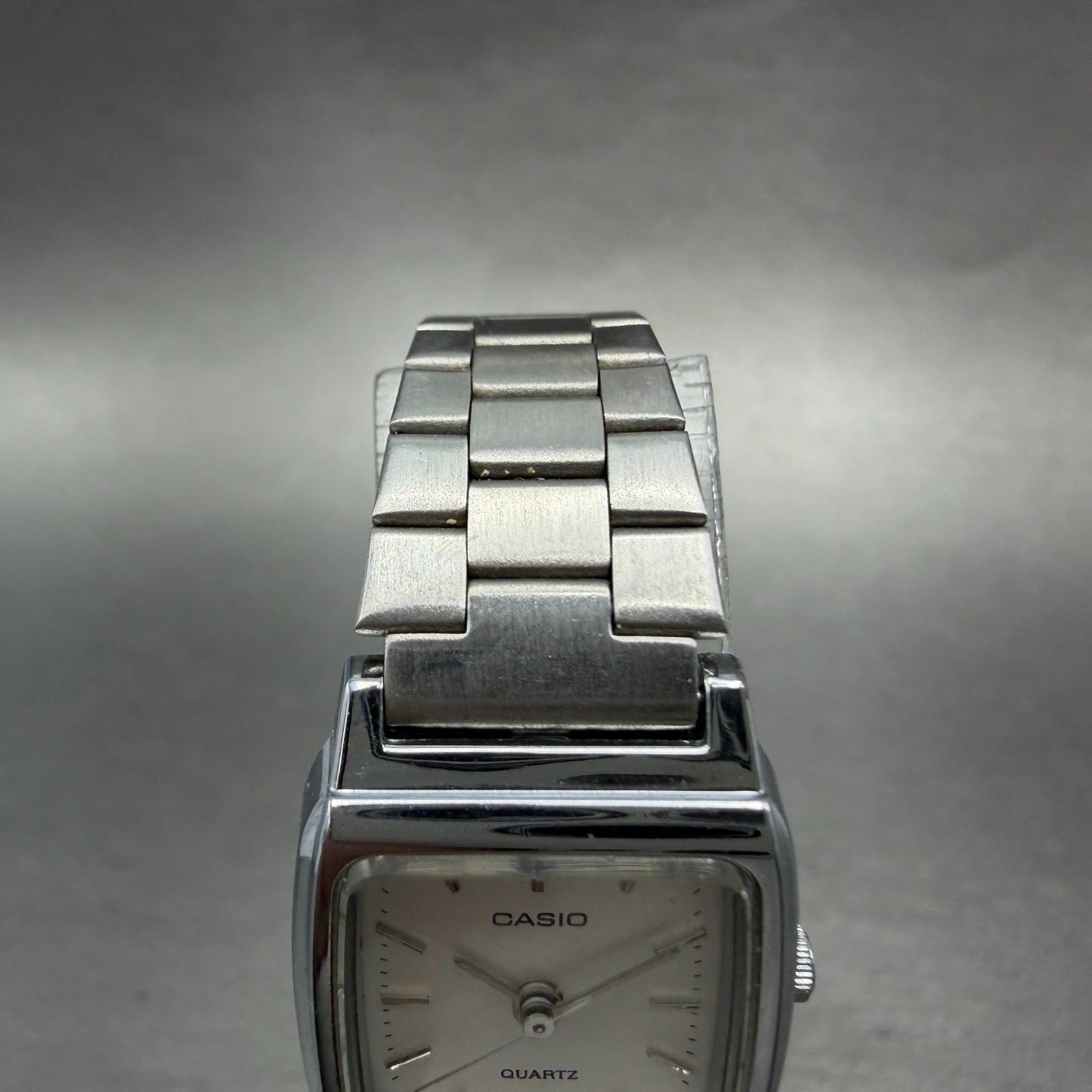 Casio Tank Watch Women 19mm Silver Dial Silver Tone Rectangle LQ-332 New Battery4