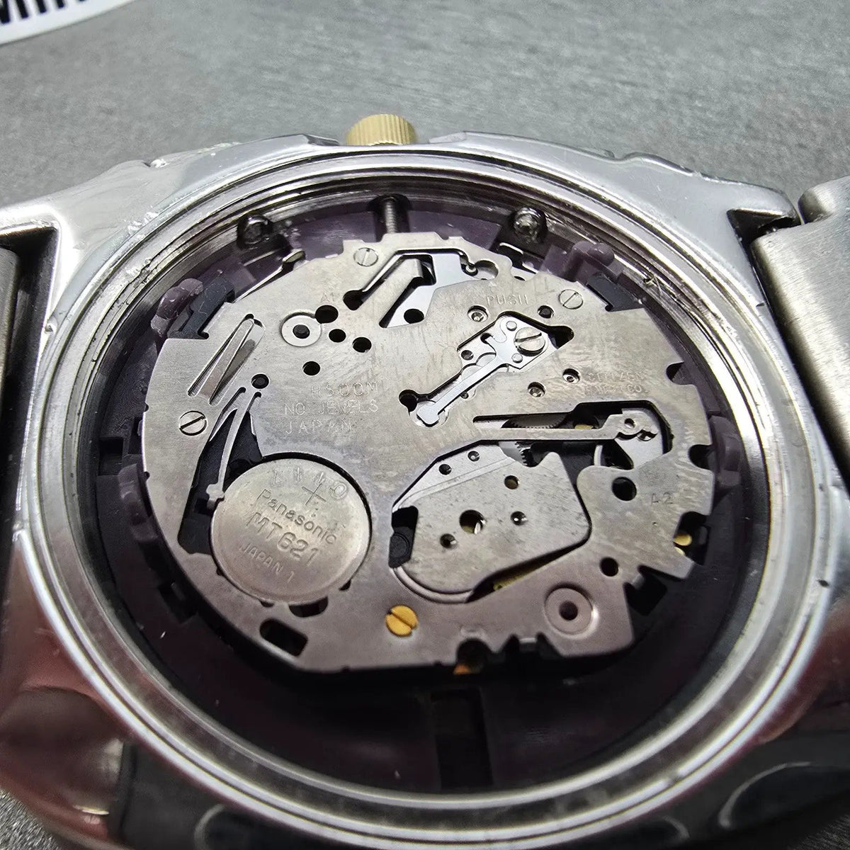 Citizen Eco-Drive Chronograph Watch Men 40mm Black Dial Steel Date H500 PARTS13