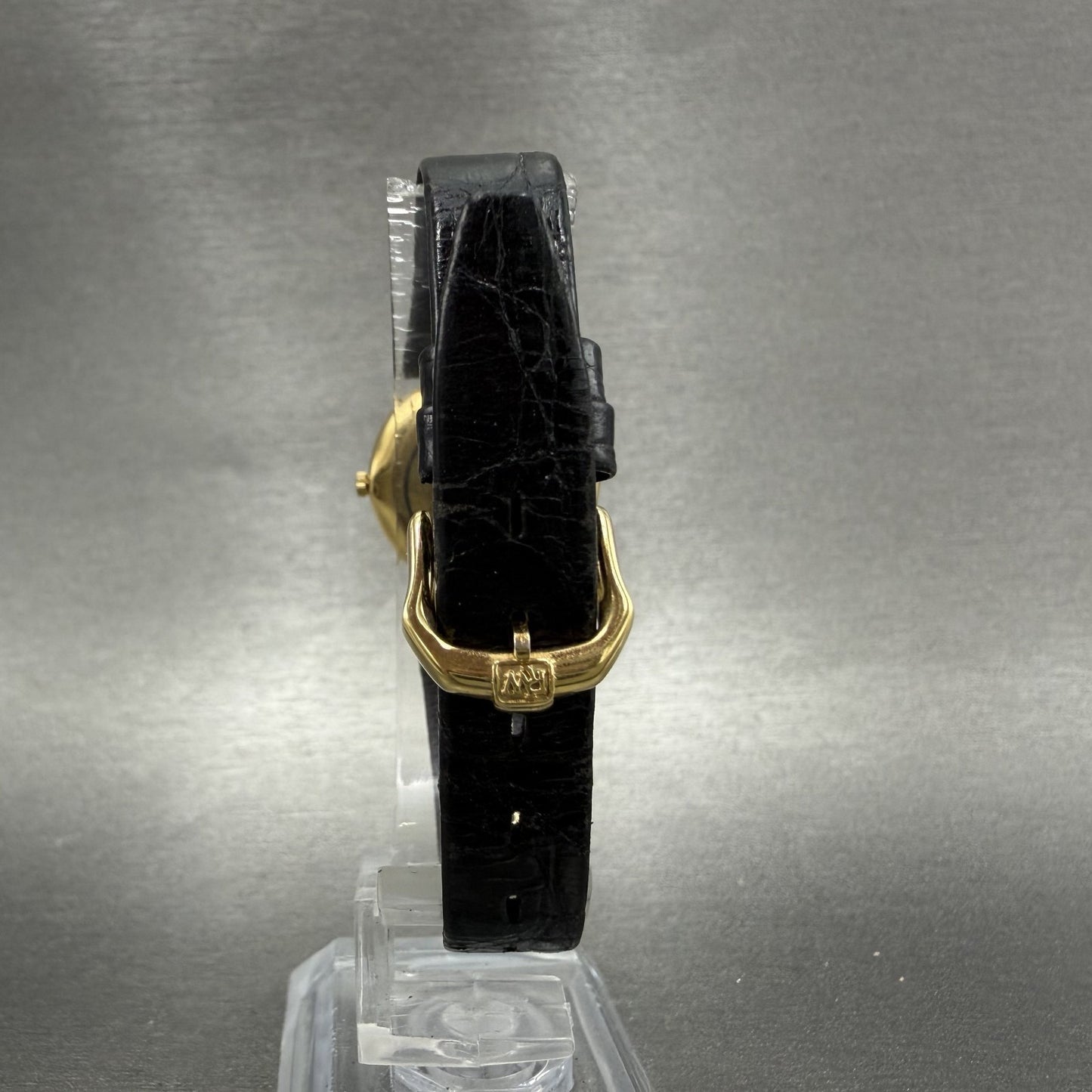 Raymond Weil Othello Watch Women 24mm Black Dial Gold Tone Round 1272 New Batt7