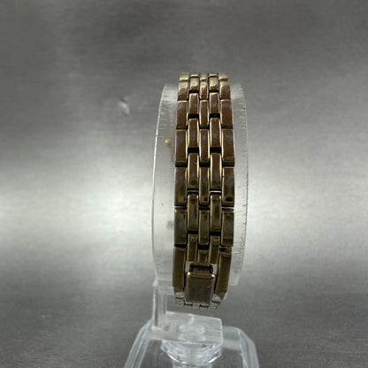 Seiko Watch Women 16mm Champagne Dial Gold Tone Octagon 1N00-0GT0 New Battery7
