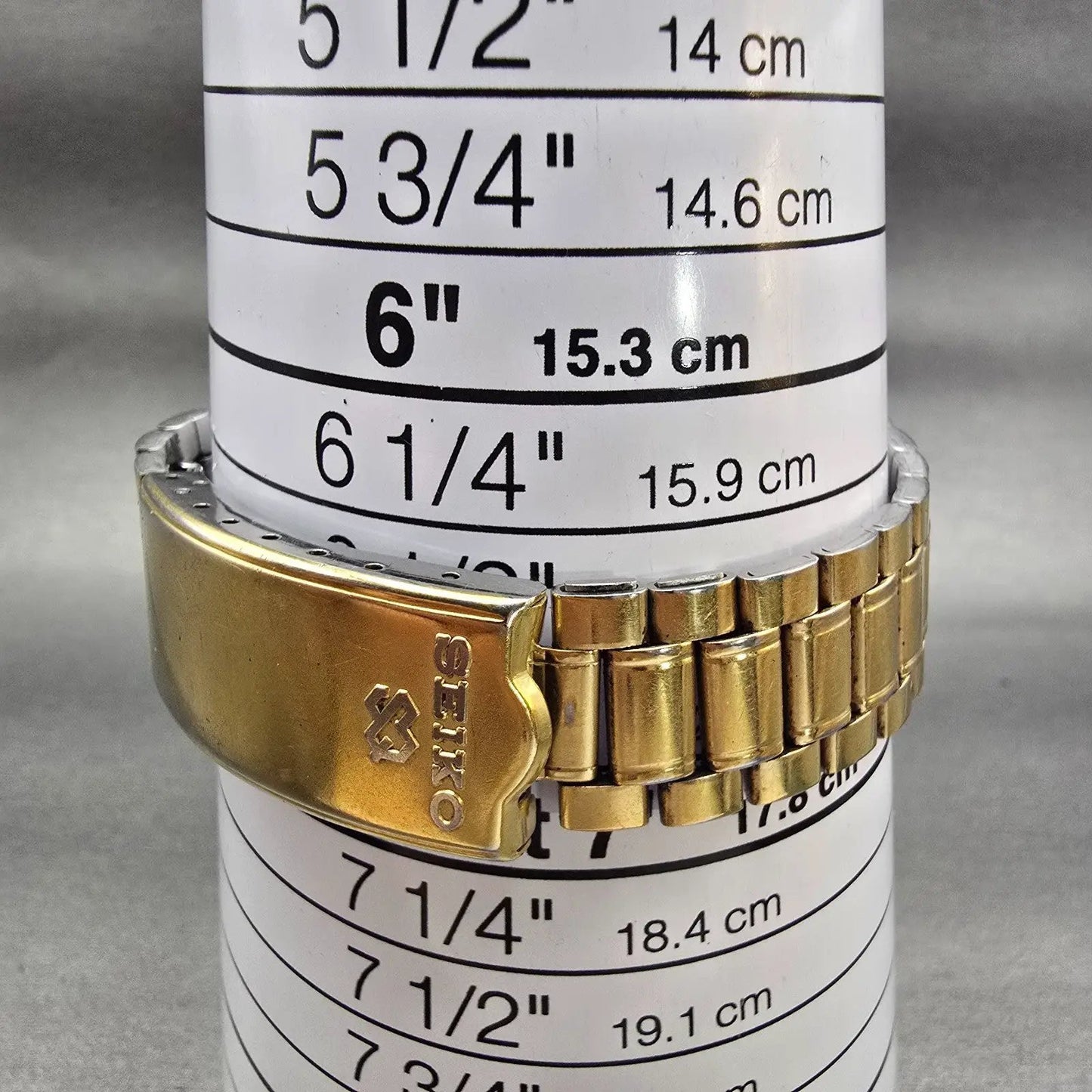Seiko SQ Watch Men 34mm Champagne Dial Gold Tone Daydate 5H23-8A09 New Battery9