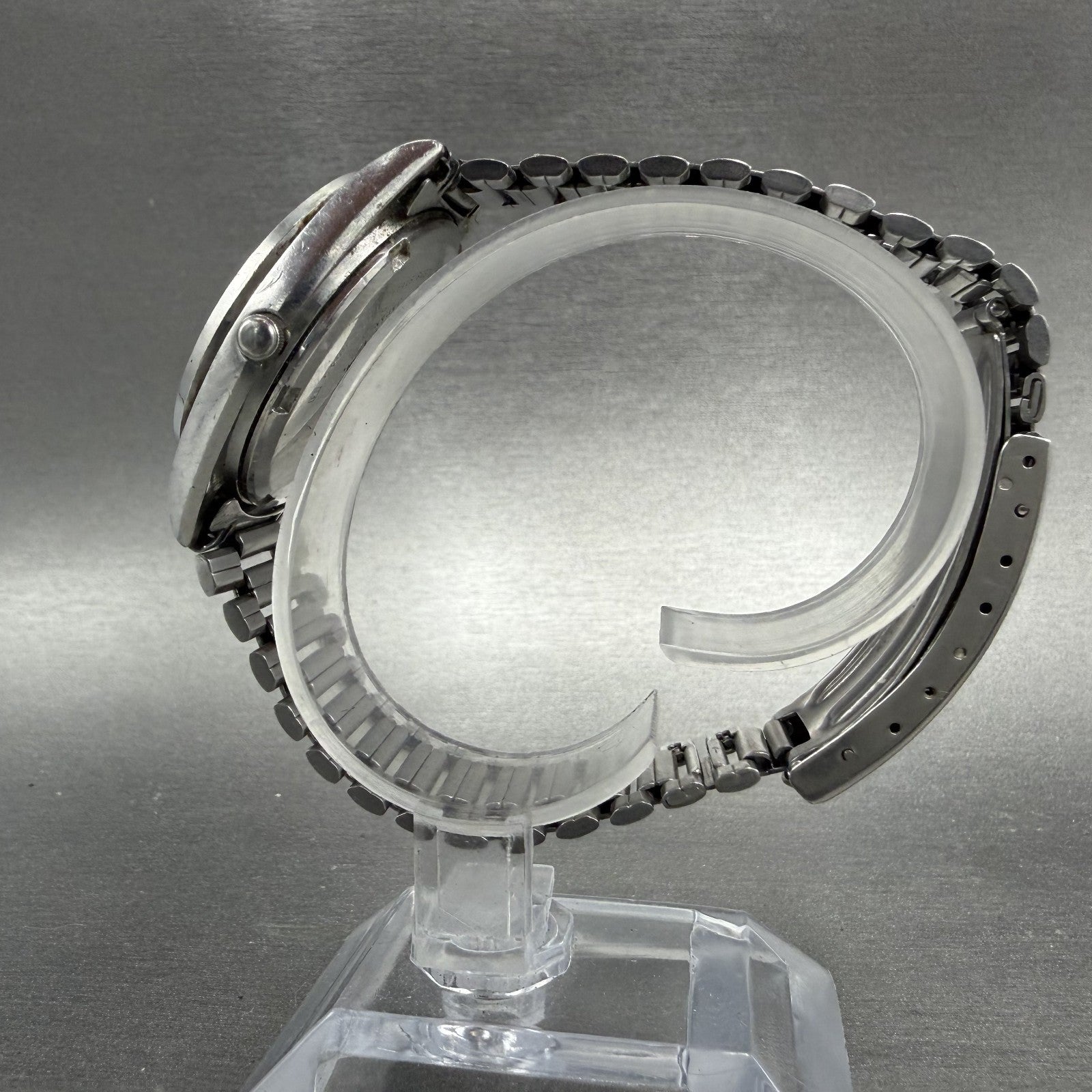 Seiko SQ Railroad Approved Watch Men 34mm White Dial Steel Daydate New Battery6