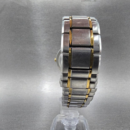 Movado Museum Watch Men 36mm Black Dial Two Tone Round 81 G4 1884 PARTS VTG8
