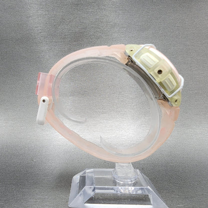 Casio BabyG Watch Women 42mm Digital Pink Clear Alarm Chrono BGT110 Pinga8