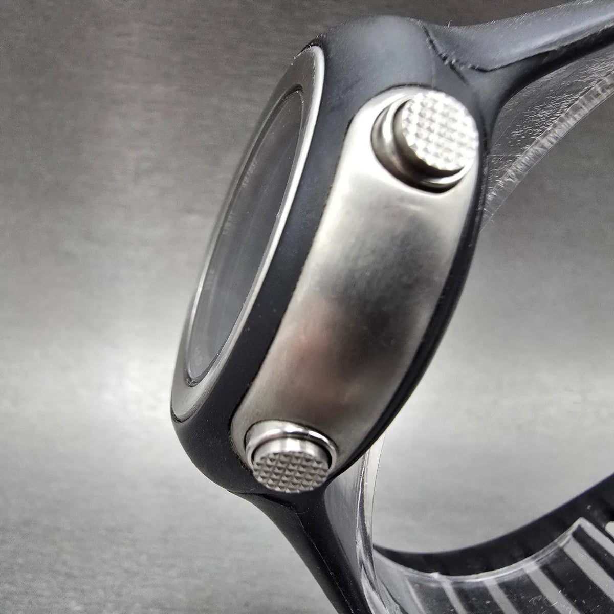 Nike Oregon Digital Watch Men 45mm Black Silver Alarm Chronograph READ! New Batt2