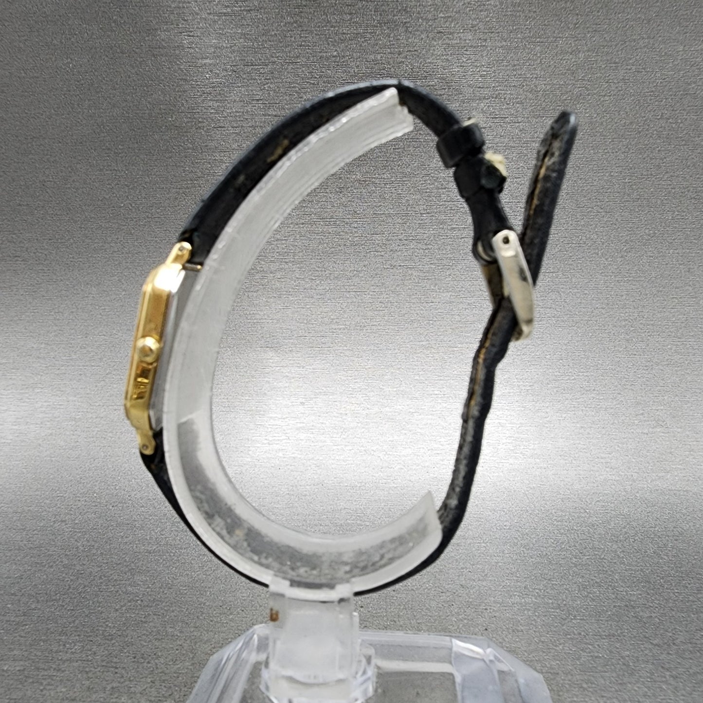 Seiko Watch Women 20mm Champagne Dial Gold Tone Octagon 73215410 New Battery6