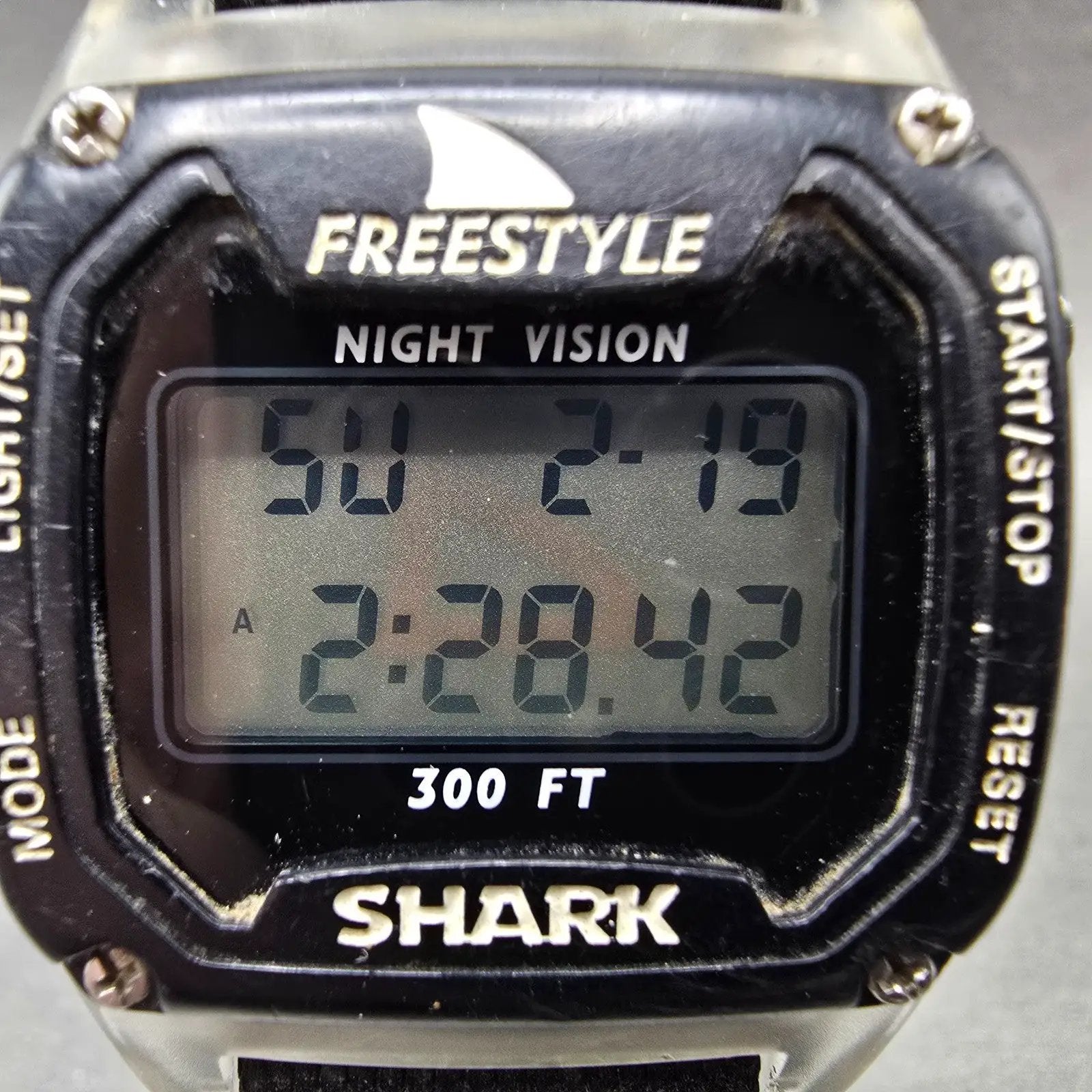 Freestyle Shark Watch Men 36mm Black Alarm Chrono Daydate Digital New Battery1