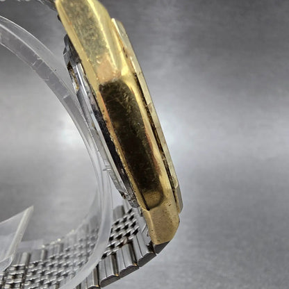 Citizen Analog Digital Watch Men 33mm Champagne Dial Gold 4-082184 PARTS VTG4