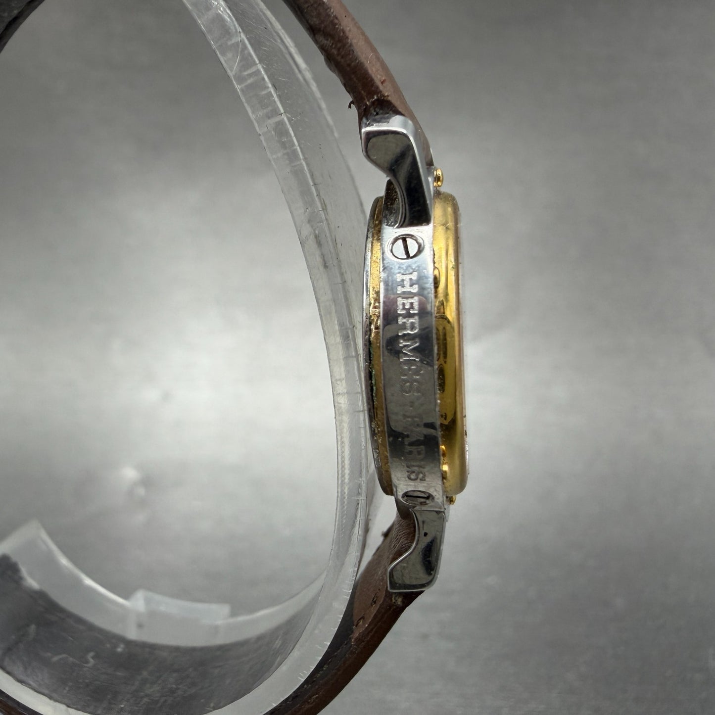 Hermès Clipper watch Women 24mm White Dial Two Tone Date Round New Battery3