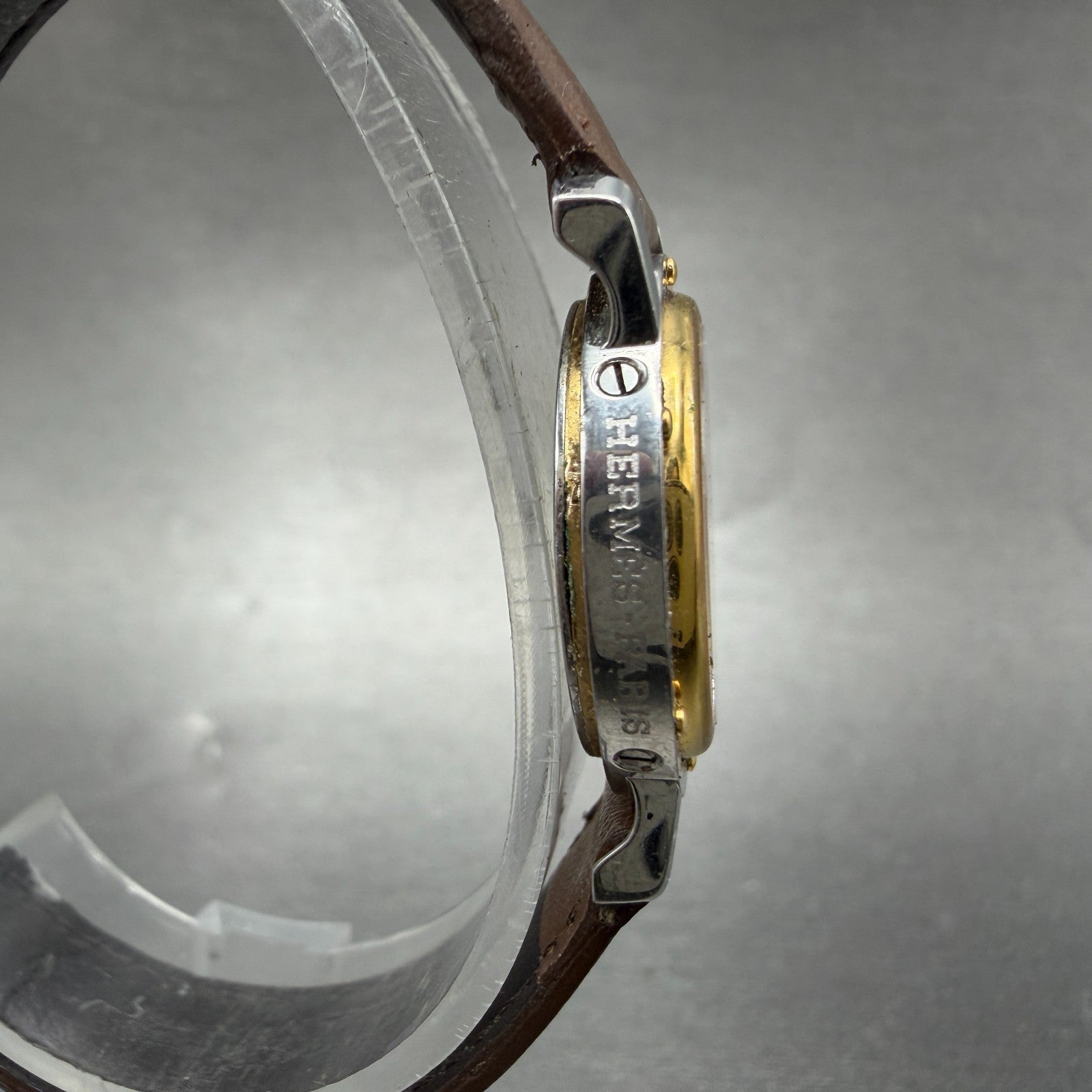 Hermès Clipper watch Women 24mm White Dial Two Tone Date Round New Battery3