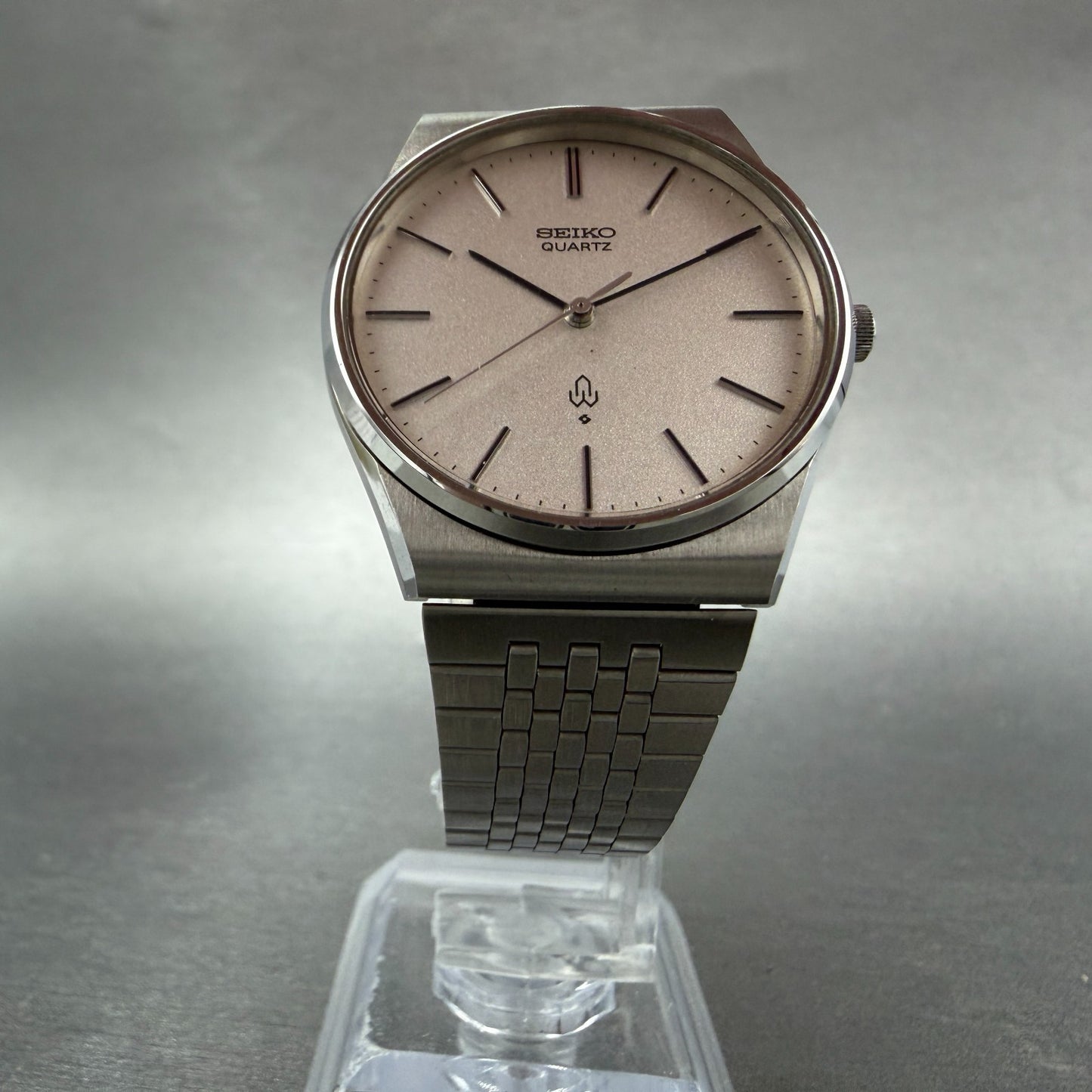 Seiko Watch Men 33mm Silver Dial Silver Tone Round 4120-8020 New Battery Vintage5