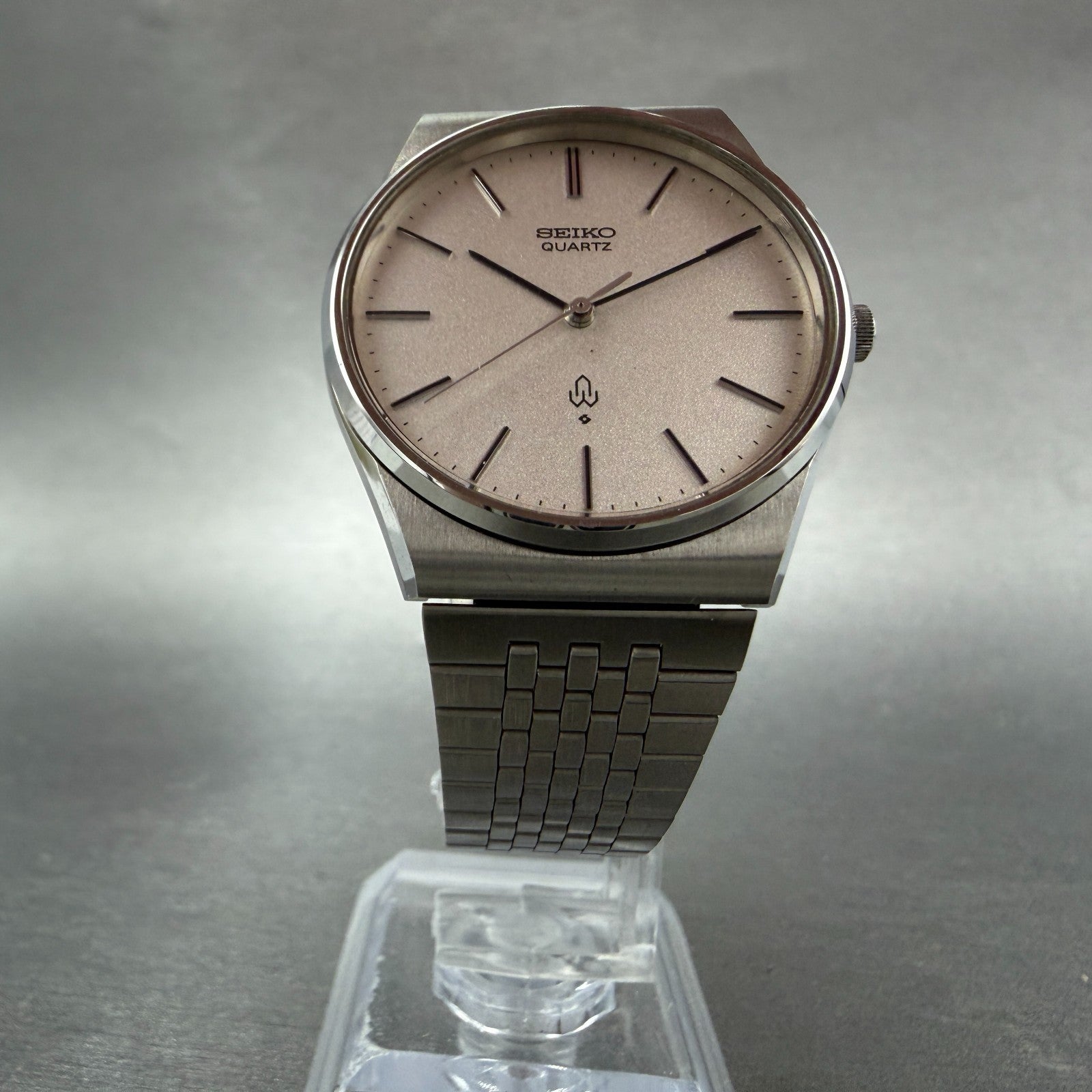 Seiko Watch Men 33mm Silver Dial Silver Tone Round 4120-8020 New Battery Vintage5