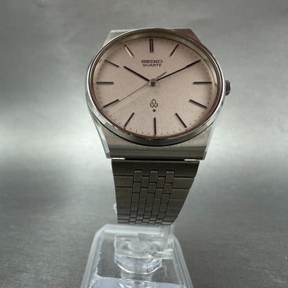 Seiko Watch Men 33mm Silver Dial Silver Tone Round 4120-8020 New Battery Vintage5