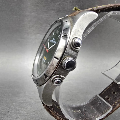 Timex Expedition Watch Men 38mm Green Dial Silver Alarm Chronograph New Battery2