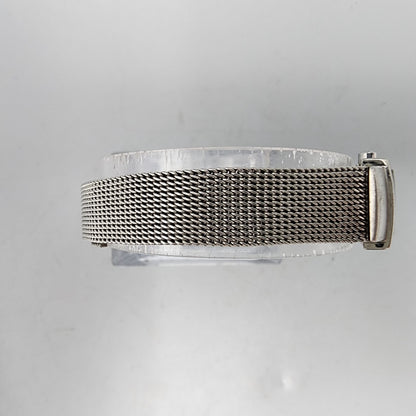 SKagen Tank Watch Women Silver Tone Silver Dial 14mm Rectangle 490SGS New Batt