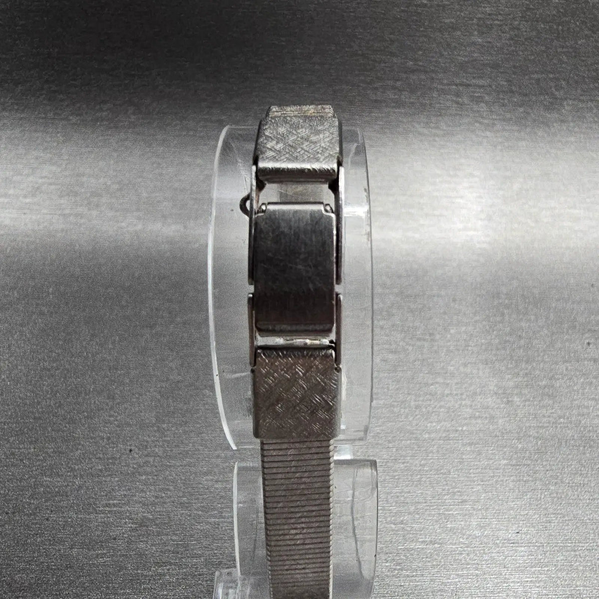 Seiko Watch Women 16mm Silver Dial Silver Hexagon 2C21-5149 New Battery VTG JP9