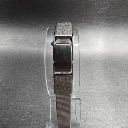 Seiko Watch Women 16mm Silver Dial Silver Hexagon 2C21-5149 New Battery VTG JP9