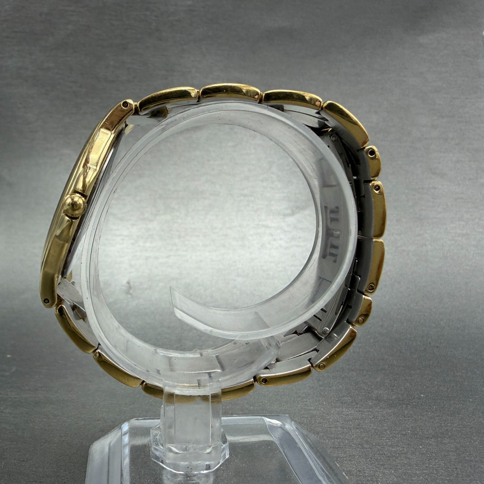 Movado Museum Watch Men 34mm Black Dial Gold Tone Round 88-E4-9885 New Battery6