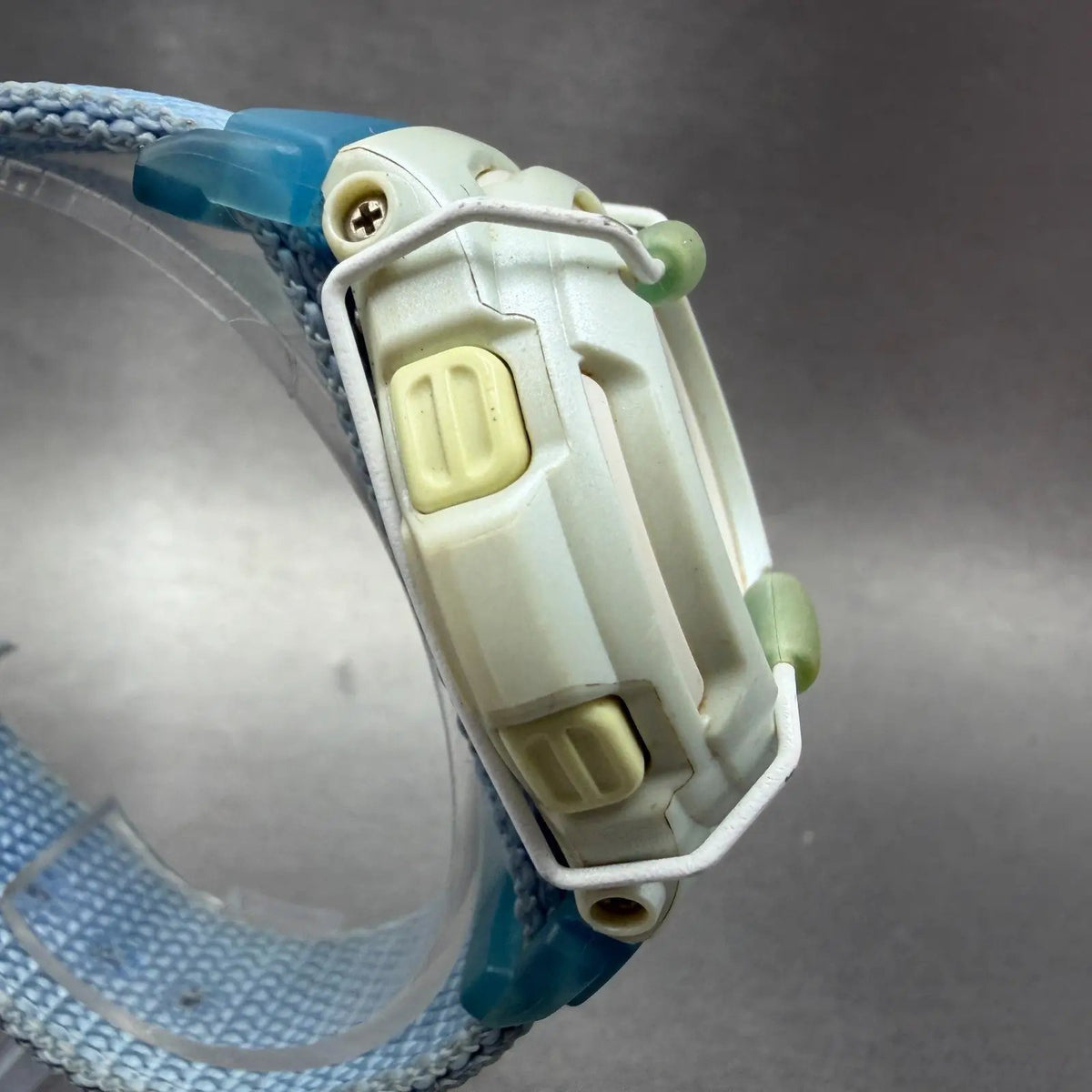 Casio Baby-G Watch 43mm Blue White Alarm Chronograph Round BG-153 New Battery L3