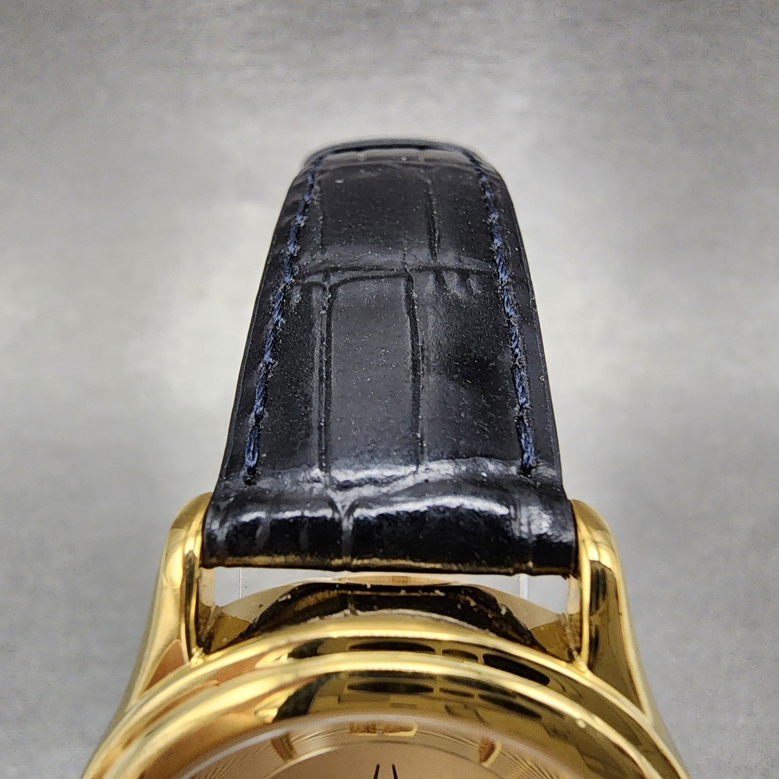 Bulova Watch Women 30mm Champagne Dial Gold Tone Round 97V25 New Battery4