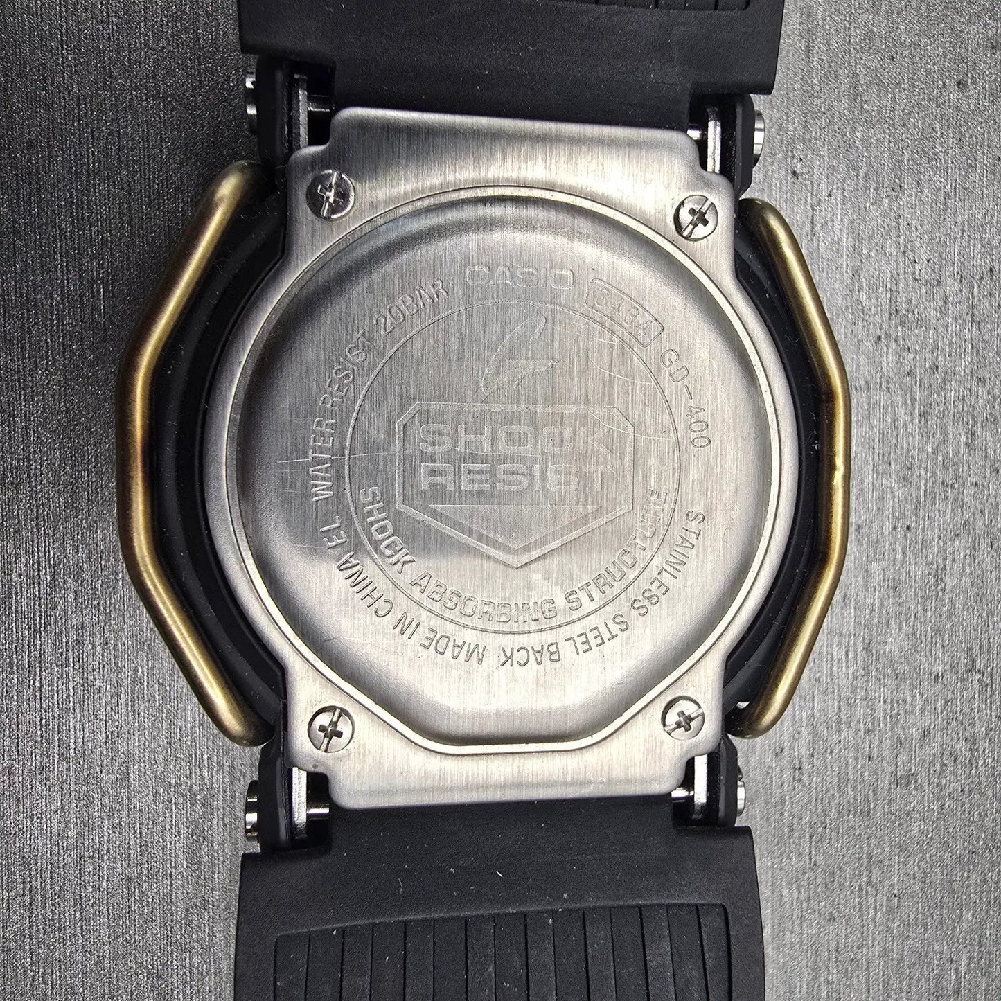 Casio G-Shock GD400 Watch Men 48mm Green Black Alarm Chronograph New Battery H10