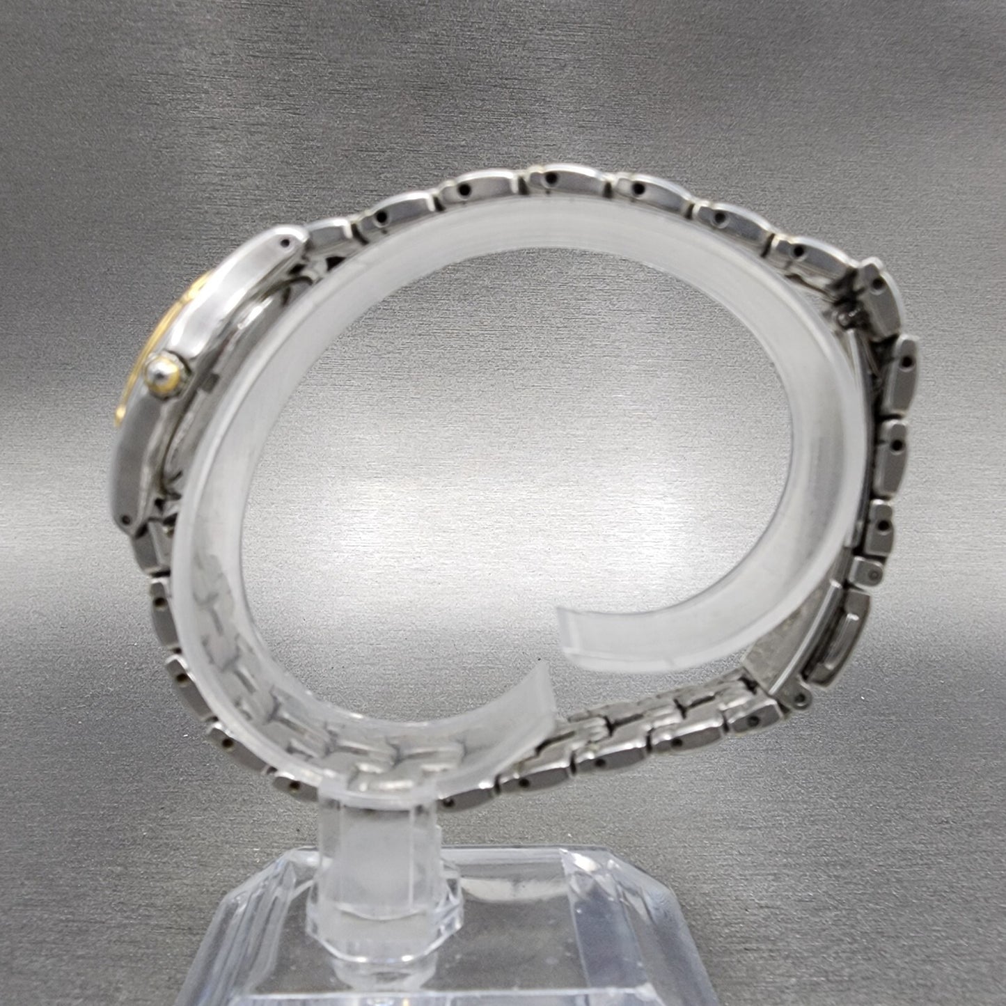 Seiko Watch Women 26mm White Dial Two Tone Date Round 7n820599 New Battery A1236