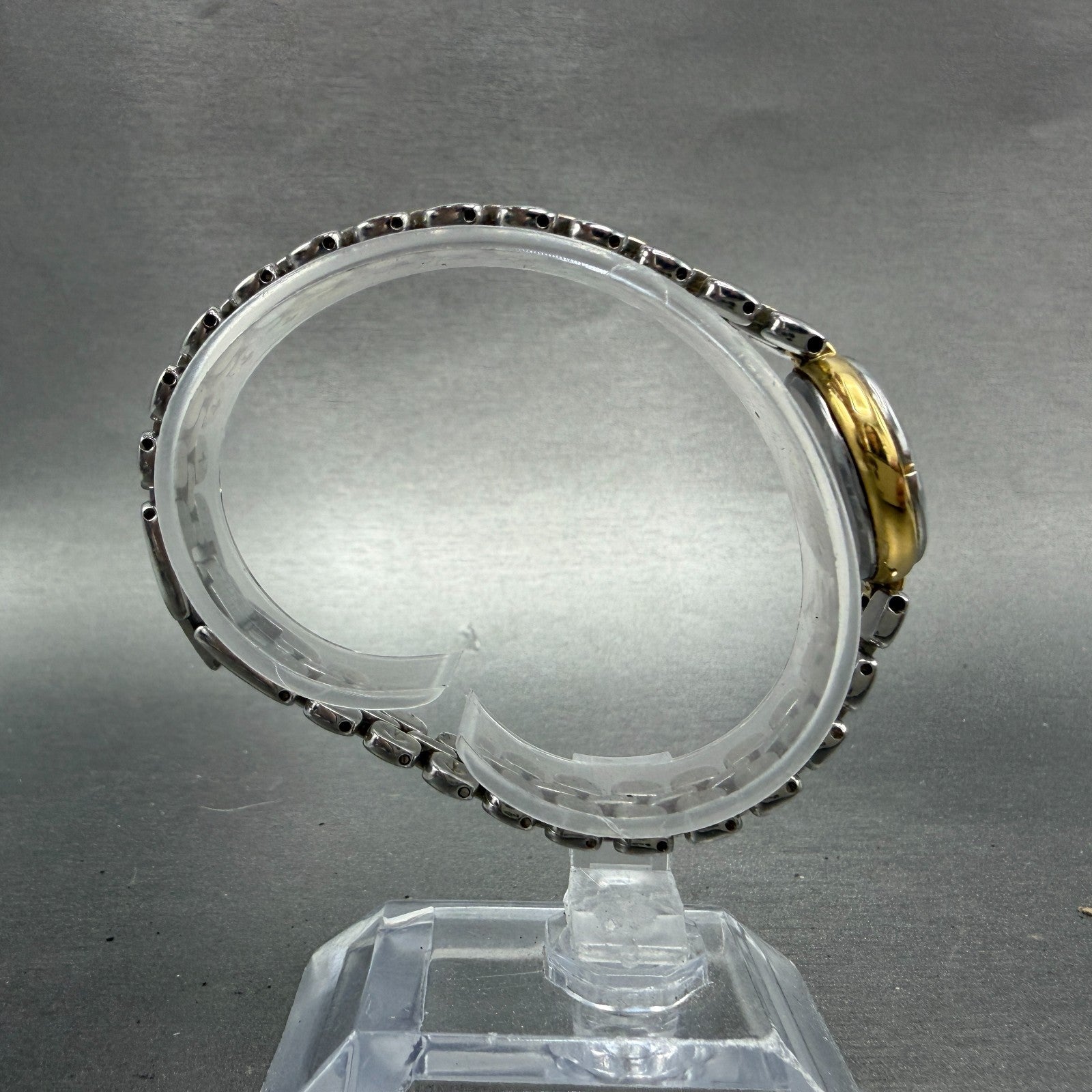 Seiko Lucent Watch Women 21mm White Dial Two Tone Round 1F21-0E50 New Battery8