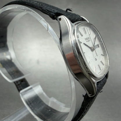 Seiko SQ Watch Women 24mm Silver Dial Silver Tone Octagon 3423-5060 New Battery3