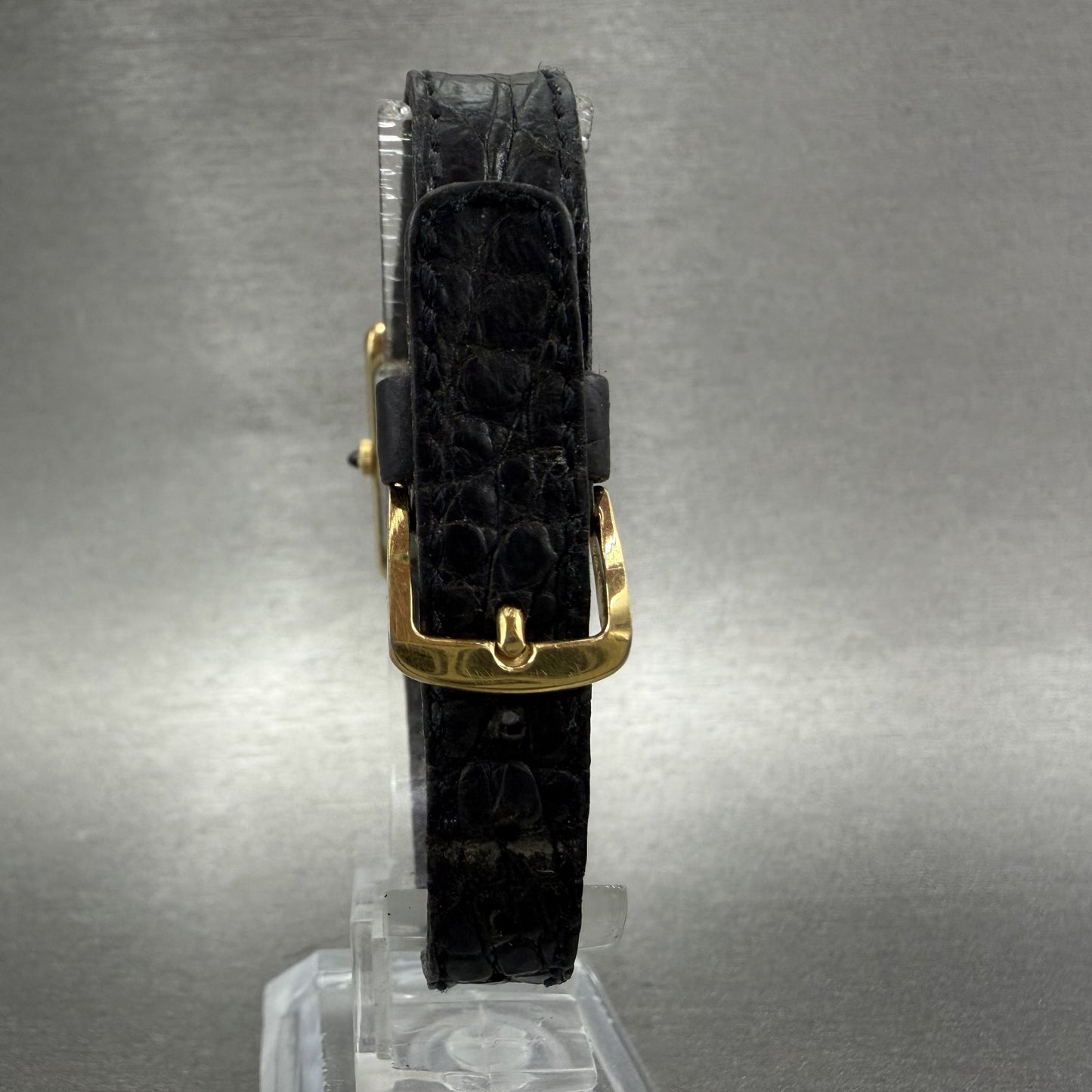 Seiko Tank watch Women 17mm White Dial Gold Tone Rectangle 2C205010 New Battery7