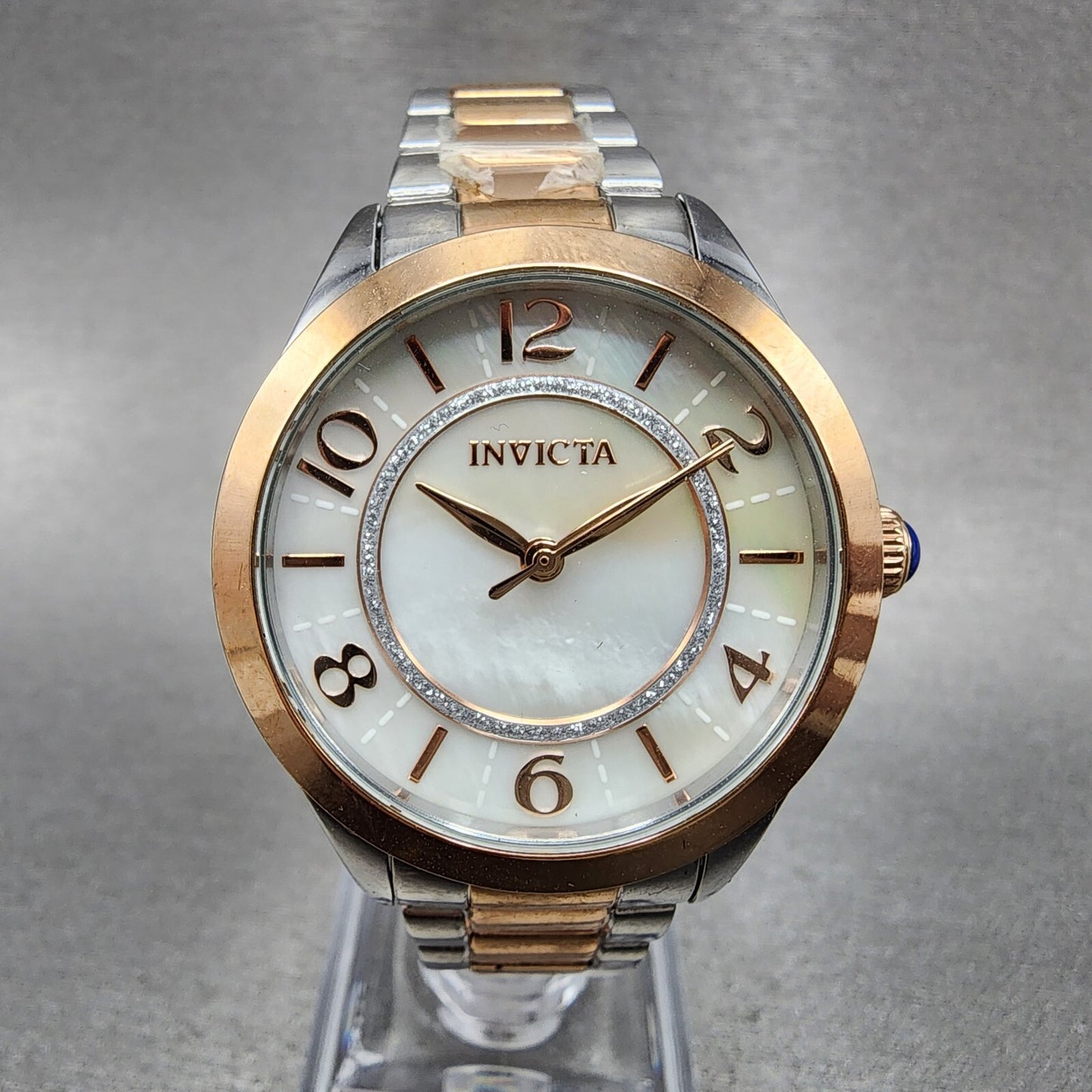 Invicta Angel Watch Women 32mm MOP Dial Two Tone Round 31109 New Battery0