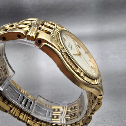 Citizen Elegance Watch Men 34mm Cream Dial Gold Tone Date 5510-H14291 New Batt3