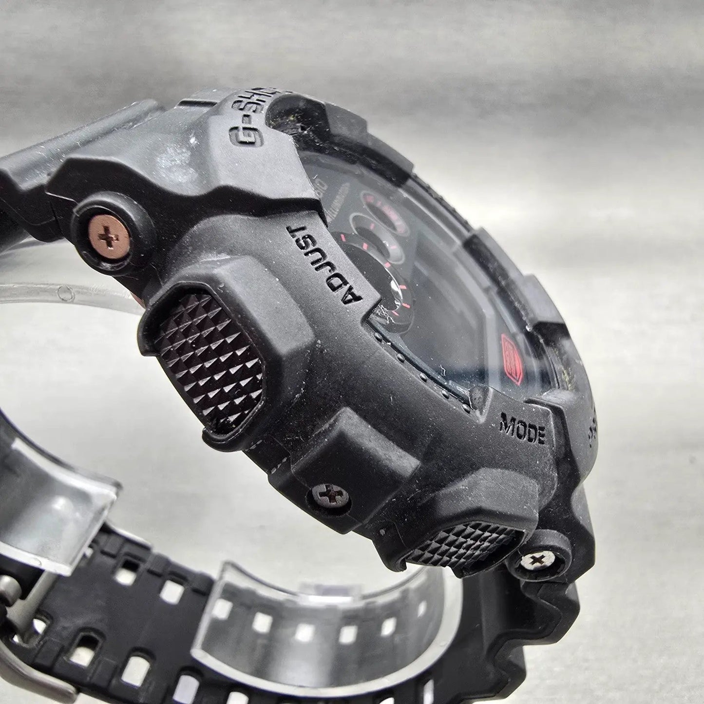 Casio G-Shock GD-120MB Watch Men 51mm Black Red Chronograph Alarm New Battery3
